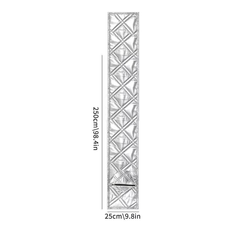 Air Conditioner Window Seal Kit Padded Silver Coated UV Resistant Portable Easy Installation for Household AC Units