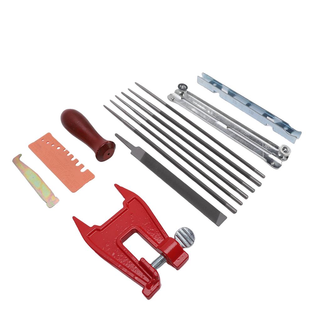 Chainsaw File Kit 1 8in 5 32in 11 64in 3 16in 13 64in 7 32in Wooden Handle Universal Chain Saw Sharpening Files for On