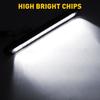 White Sealed 2x 15LED Reverse Trailer Truck Bar Light Backup Turn Tail Strip