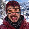 Gorro Bufanda de Esquí Divertido con Estampado 3D de Invierno para Hombres, para Deportes al Aire Libre