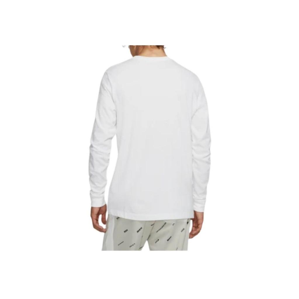 Nike Solid Print Long Sleeve T-Shirt Men Tops White CI6291-100