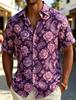 Summer Essential! Paisley Print Short Sleeve Shirt, Stylish Casual Wear