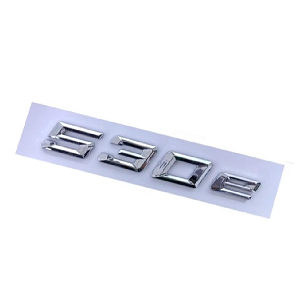 530Le 530e Logo For BMW 530Le 530e Car Fender Side Sticker Rear Bumper Sticker Rear Door Trunk Badge Adhesive Accessories