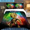 Gr-oot Valentine's Day 3PCS Bedding set,Ideal for 1pc Duvet Cover And 2pcs Pillowcases Perfect for Fan gift,Ideal for Bedroom, Dormitory