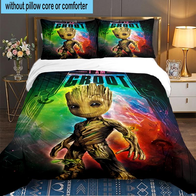 Gr-oot Valentine's Day 3PCS Bedding set,Ideal for 1pc Duvet Cover And 2pcs Pillowcases Perfect for Fan gift,Ideal for Bedroom, Dormitory