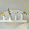 Ins Mini Flower Bottle Decorative Flower White Ceramic Vase Porcelain Vases For Flowers Aesthetic Home Decor Desktop Ornament
