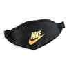 Nike Torba na biodra crossbody z zamkiem i logo Heritage Unisex Czarna BA5750-011