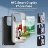 NFC DIY Picture Ink telefondeksel for iPhone 16 15 14 13 12 Pro Max DIY-deksel Skjermtelefondeksel Cartoon Protection Funda batterifri