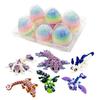 Random Mini Dragon Egg 3D Printed Animals Set Easter Basket Stuffers Prefilled Tiny Animals Figurines Set Dragon Fidget Toy