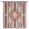 Bohemian Aztec Rural Farmhouse Red Sheer Curtains for Living Room Decoration Window Curtains Kitchen Tulle Voile Curtains