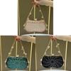 Fashion Ladies Sparkling Water Diamond Evening Bag With Lock Closure For Formal Events