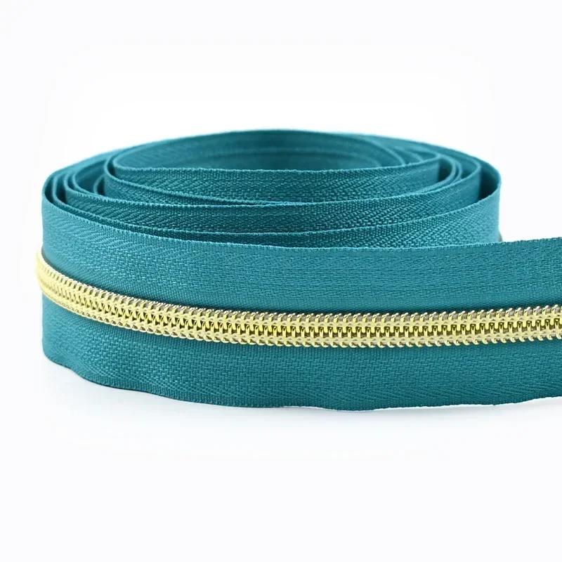 2/3/5/8/10M 5# Nylon Coil Zippers For Bag Clothes DIY Plastic Zipper Tape By The Meter Decorative Zips Repair Sewing Accessories
