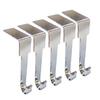1/5Pcs Christmas Fireplace Hook Easy Installation Lightweight Metal Stocking Hangers DIY Holiday Decoration