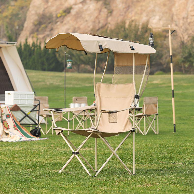 A1R Portable Outdoor Folding Chair with Sunshade - Perfect for Beach, Fishing, and Leisure Activities
