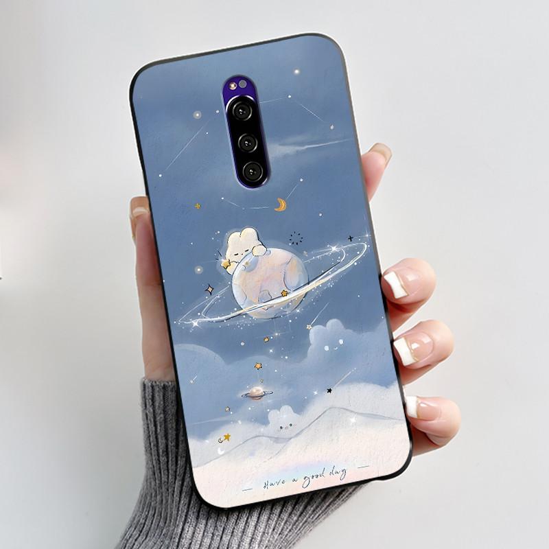 Case For Sony Xperia 1 XZ4 Casing Aesthetic Fashion Cute Cat Black Silicone Soft Shockproof Phone Cover For Sony Xperia 1 Case