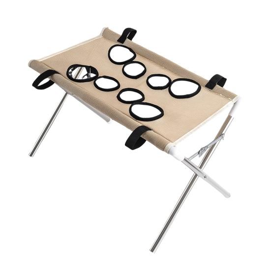 Pet Care Sling for Home Grooming Table, Hammock with Foldable Stand, 4-Hole or Restraint Bag 8-Hole, Washing Station Cats, Small Dogs,