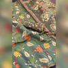 Soft premium handloom fabric Digital Print With  Rich Pallu With Lace Border On Saree