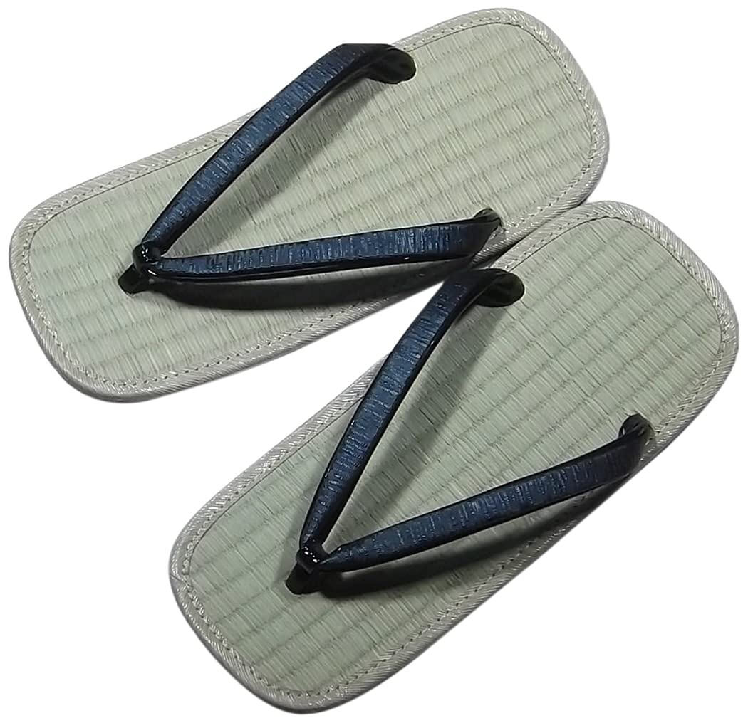 

гэта синие татами темно-синий мелкая волна натуральная коровья кожа сделано ручной работы ремесленниками размер или [Shibaso Shoten] сандалии японского производства, узор, подошва, зелёный