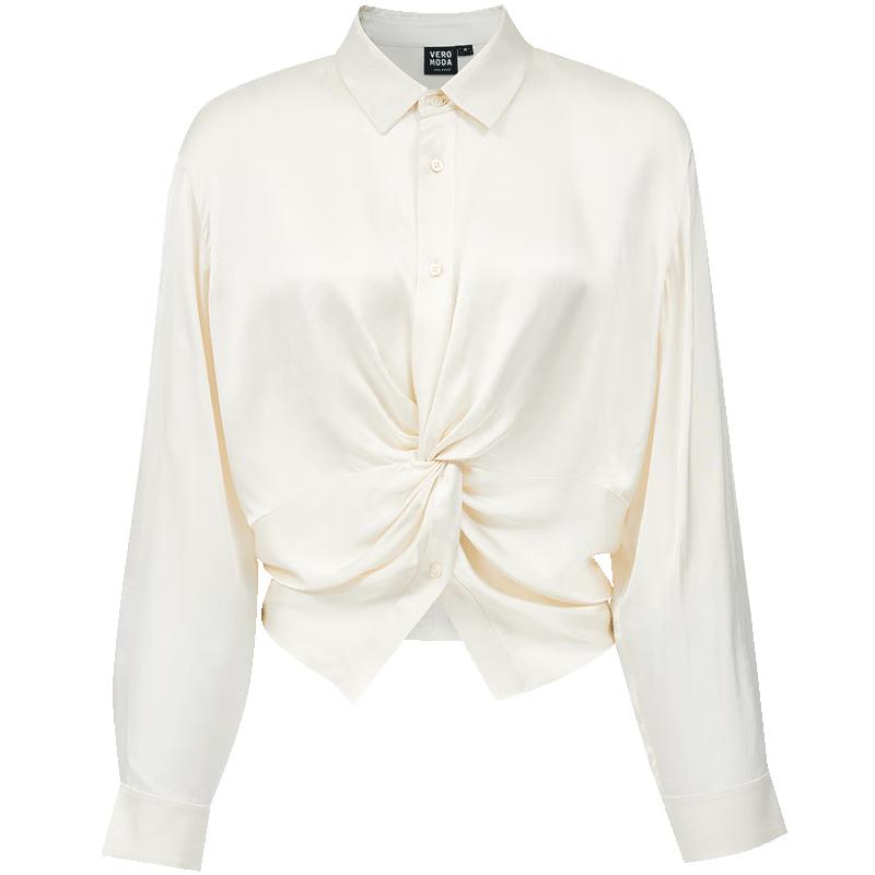 

VEROMODA Women s Knotted Lustrous Shirt L