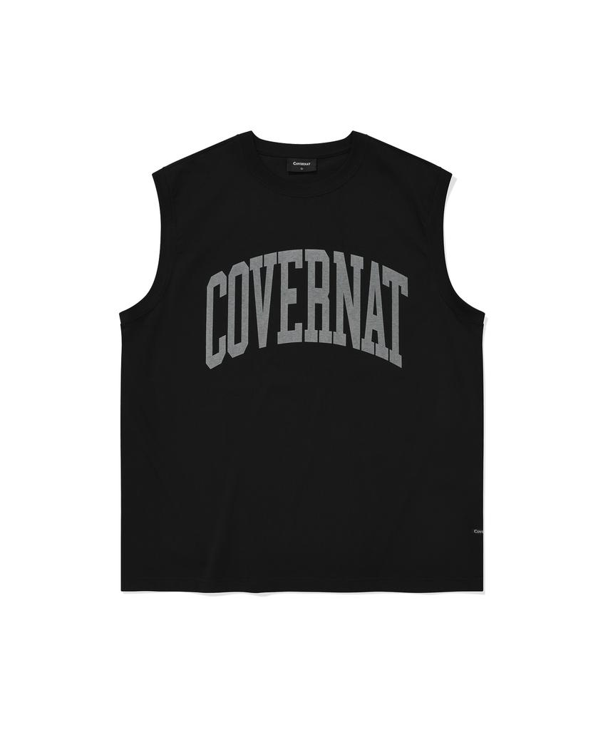COVERNAT Cool Cotton Arch Logo Sleeveless Black