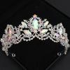 Baroque Crystal Tiaras and Crowns for Women Rhinestone Prom Diadem Headband Bridal Wedding Hair Accessories Jewelry Crown Tiara