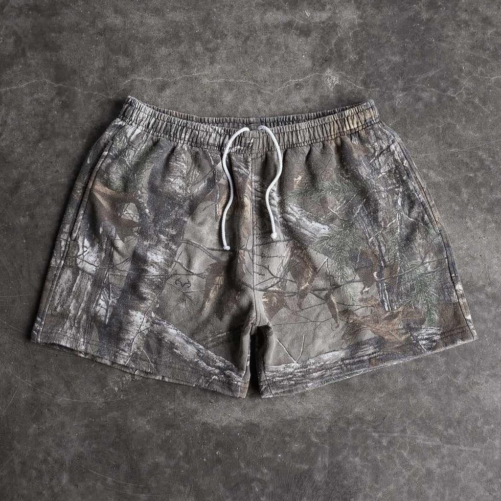 Unisex Vintage Camouflage Y2K Shorts Women Casual Loose Summer Short Pants Streetwear