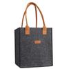 6 Compartment Bottle Holder for Wine Beer Water Portable Felt Wine Bottle Bag Carrier with Handles for Wedding Travel Picnic