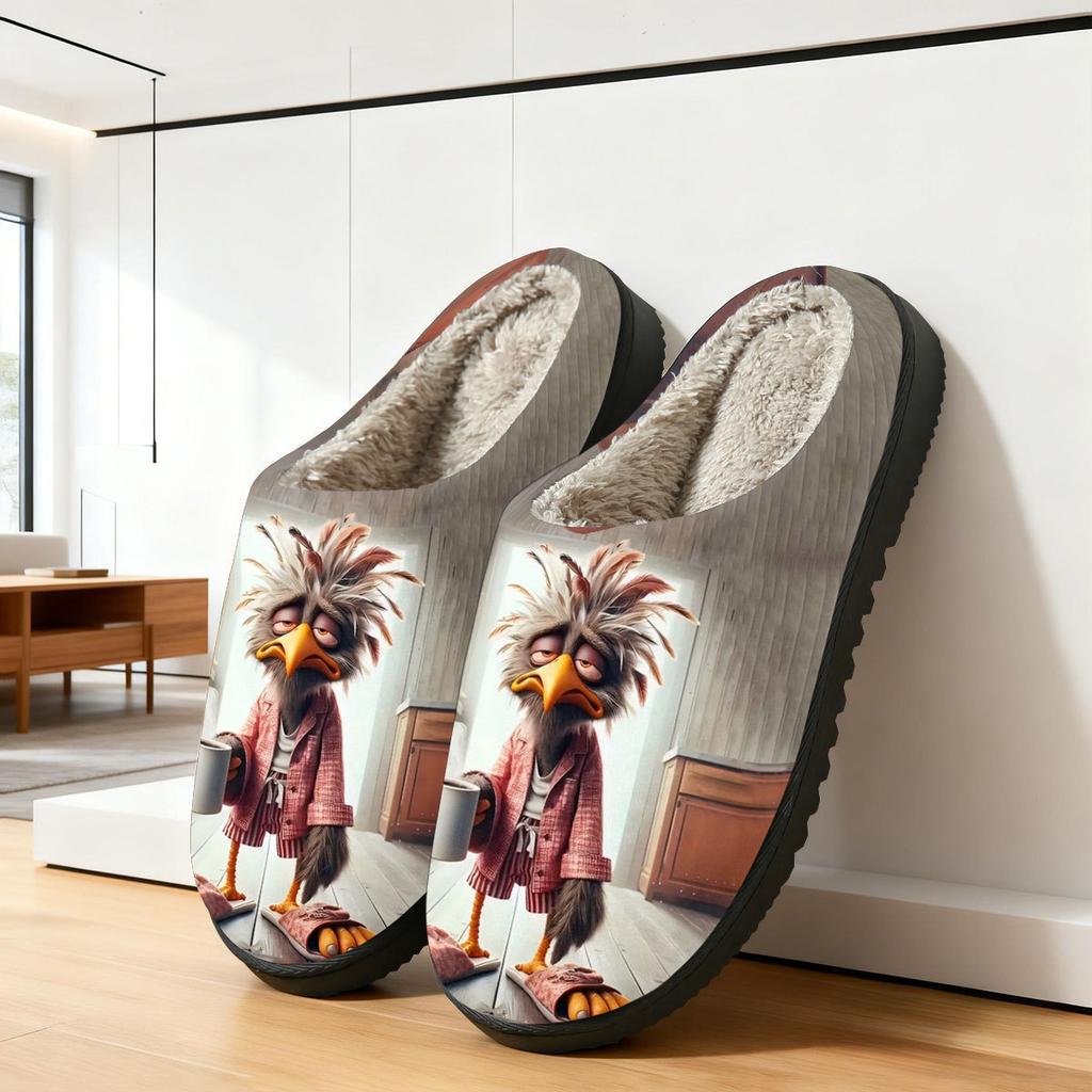 Casual Cotton Shoes - Cute Cartoon Home Slippers for Both Men and Women