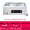 Stainless Steel Electric Food Warming Table - Multi-Functional Countertop Heater for Soups & Dishes.