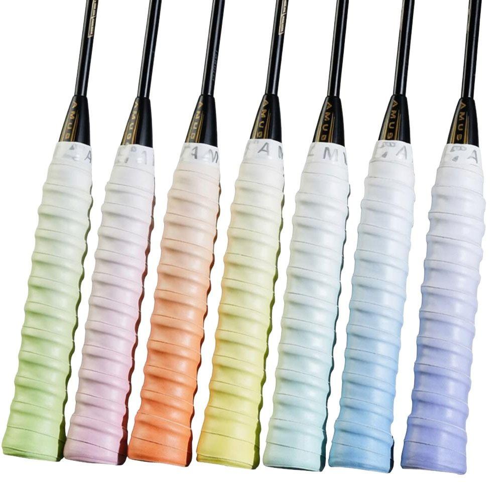 Gradient Color Fishing Rods Band Sweat-Absorbent Badminton Racket Grips Wrap Racquet Supplies