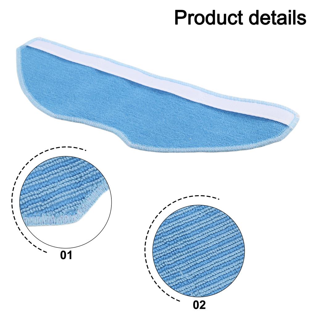 Floor Mop Pads Cleaning Pads Daily Cleaning 10 Pieces Appliance Hygienic Cleaning Long Service Life Microfiber Material