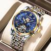 Orologio da polso meccanico automatico di lusso Acciaio Inossidabile Tourbillon Orologio da uomo Impermeabile Luminoso Orologi da uomo da affari