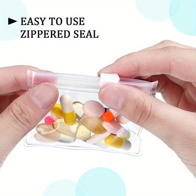 10-Pack Reusable Pouches – Color-Coded, Secure Zip, Transparent Organizer for Travel and Daily Use
