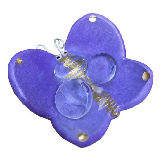 Bee Watering Station Butterfly Puddler with Glass Balls Decorative Hydration Station for Outdoor Garden Pollinators Safe Hydration