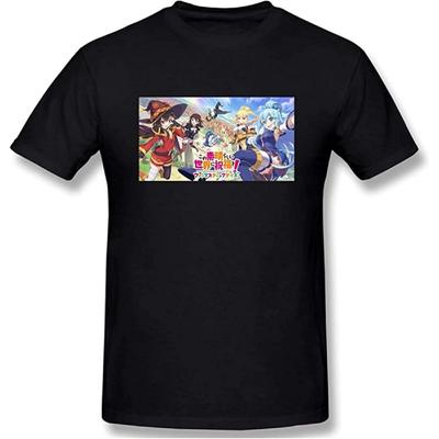 SPECIRL KonoSuba 3D Print Kortmouwig Mode T-shirt voor Mannen 100% Katoen XS