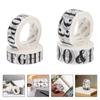 4 Rolls Washi Tape Journal Decoration Scrapbook Decorative Adhesive Decorate Paper DIY Craft Japanese Tapes Alphabet Number