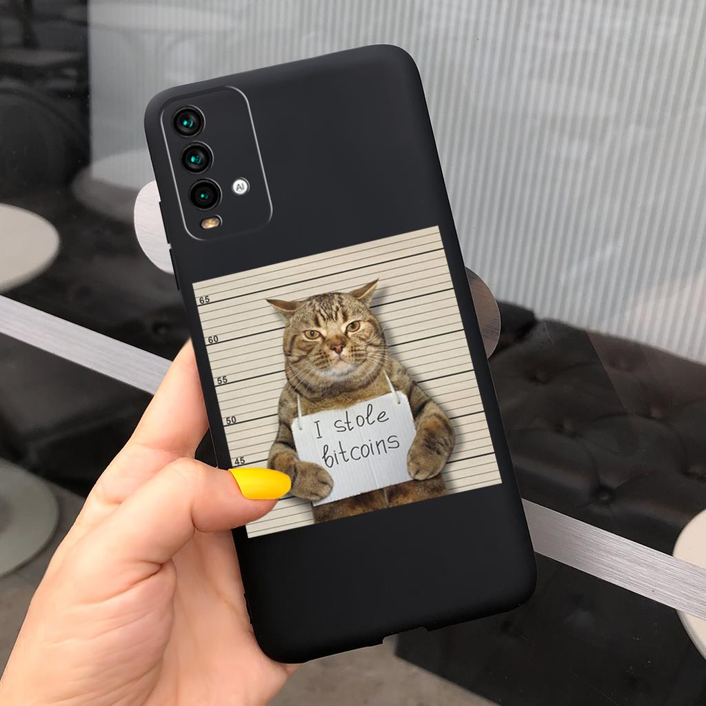 Cute Cat Case For Xiaomi Redmi 9T Phone Case on Redmi 9T Soft Silicone Back Covers For Xiaomi Redmi 9T 9 T Coque Fashion Bumper