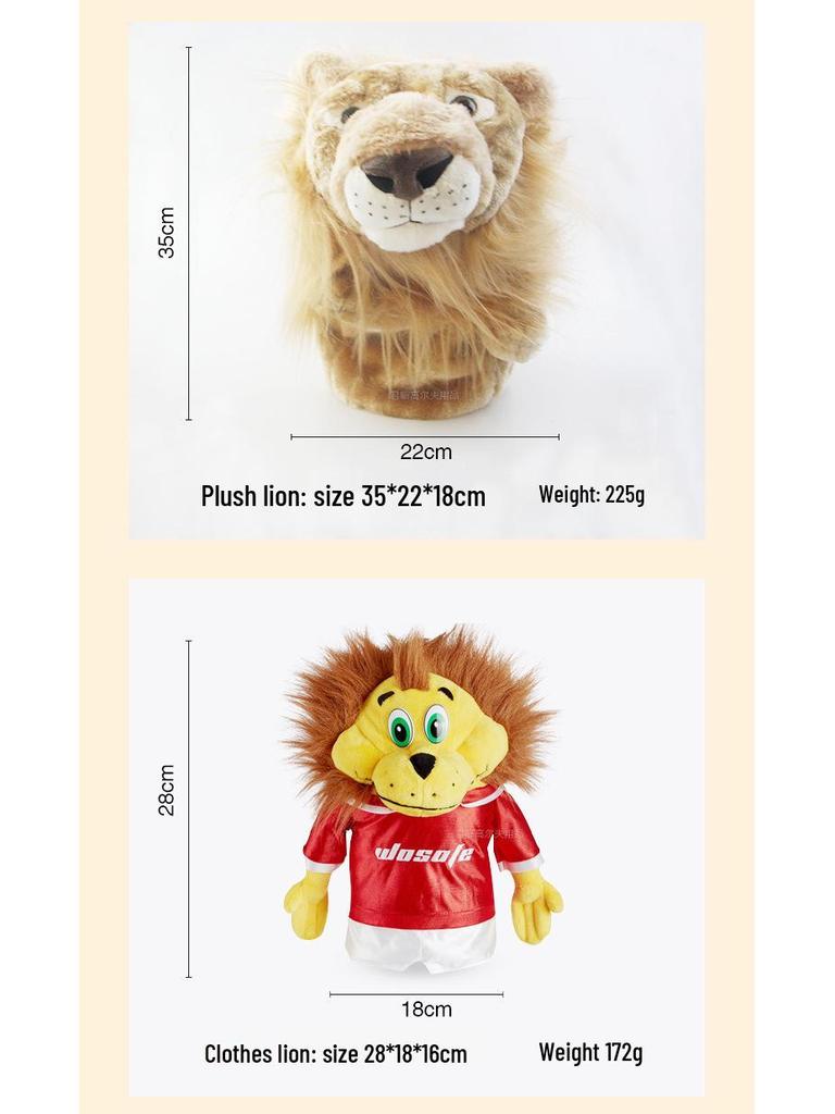 Cartoon Animal Golf Driver Cover: Plush, Cute, and Comfortable Doll Design