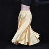 Fashion Sparkling Satin Satin Skirt Spanish Professional Belly Dance Skirt Show Costumes Large Swing Dancer Practice Wear Dance
