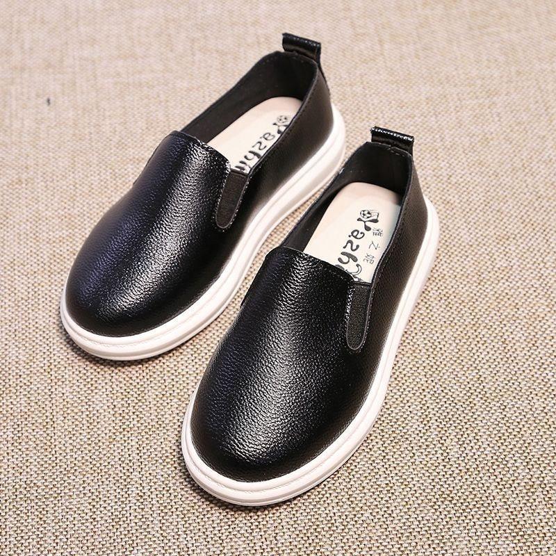 Spring and Autumn New Children's Shoes Children Single Shoes Soft Soled Girls Board Shoes Boy Leather Shoes Breathable Bean Shoes Baby Shoes