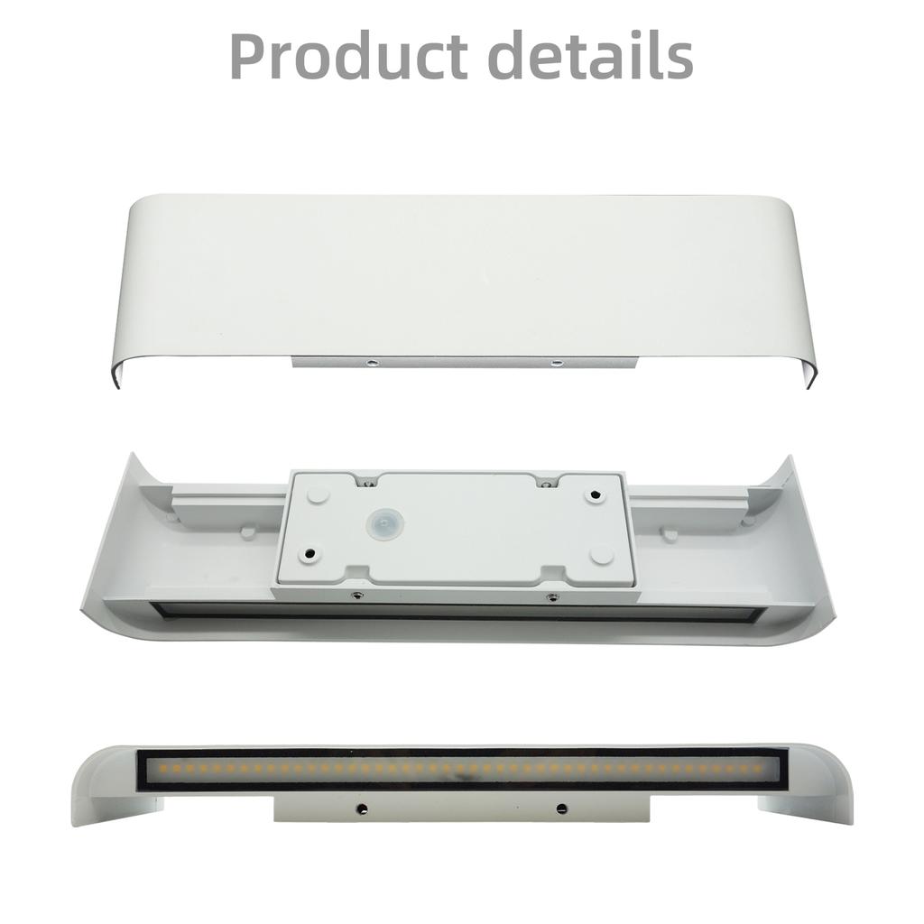 Modern Wall Sconces Hardwired,Outdoor IP65 Glow Up and Down LED Wall Light Wall Mount Lights for Living Room Hallway Bedroom