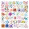 50Pcs/Set Watercolor Fireworks Art PET Stickers Waterproof DIY Fashion Doodle Decals Stickers