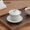 Lotus Petal Ceramic Gaiwan Tea Cup
