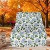 Floral Pattern Hydrangea Outdoor Flannel Blankets, Outdoor Travel, Home Blankets, Fan Gifts,Suitable for All Seasons, Christmas Gifts. R1127051
