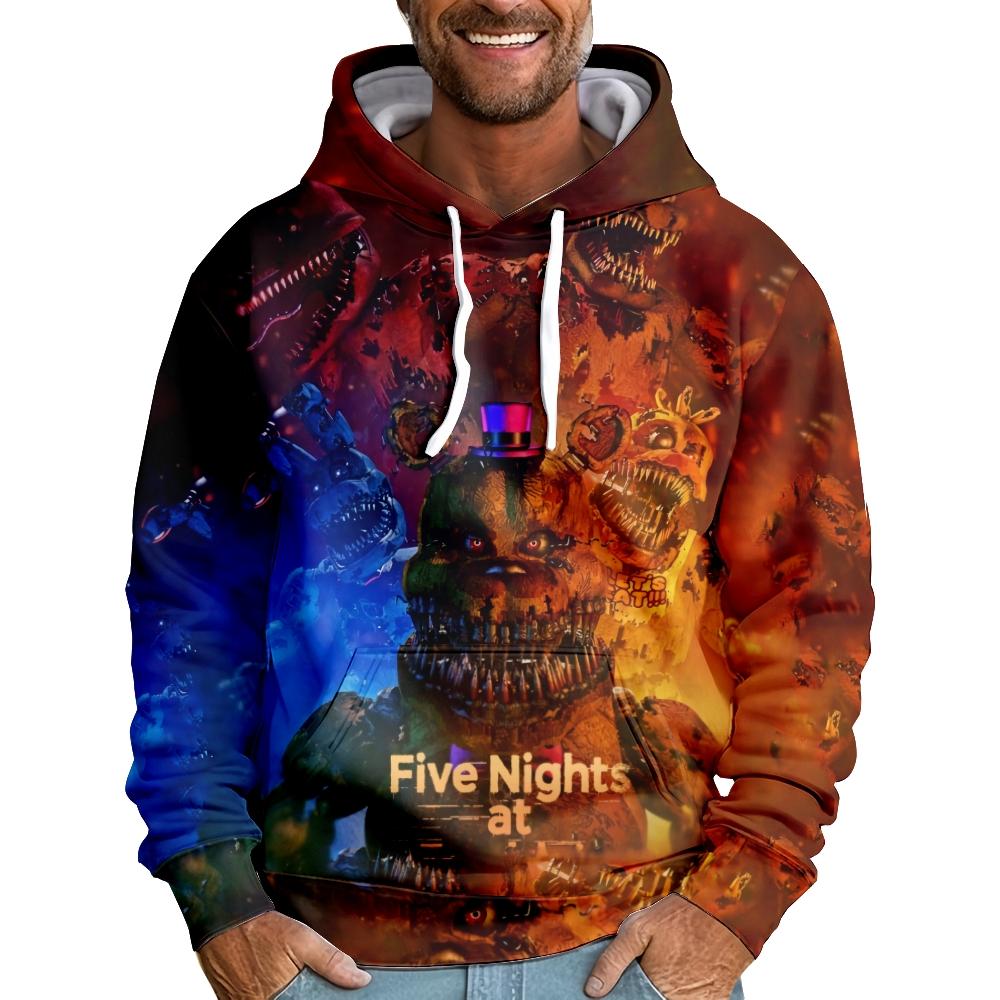 Five Nights At Freddy's Hoodie Harajuku Autumn Pullover Fashion Unisex Long Sleeve Casual Streetwear Loose Outdoor Clothes