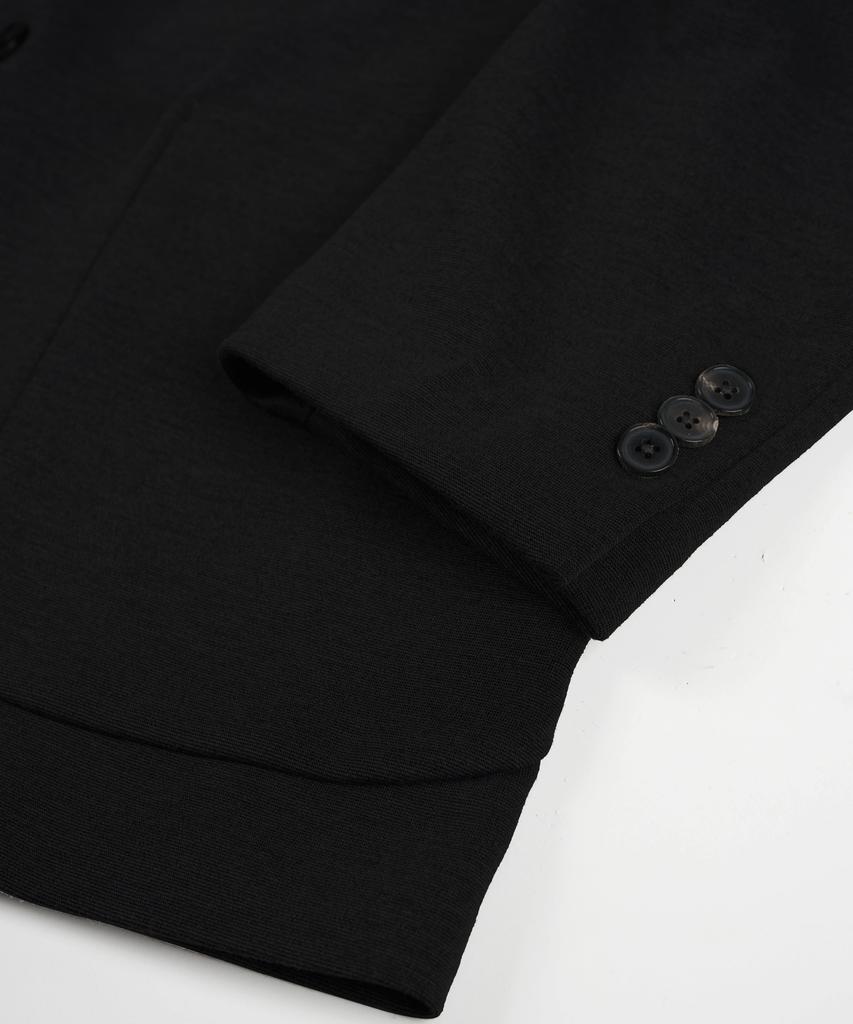 Birbante Comfort Stretch Setup Blazer Jacket - Black