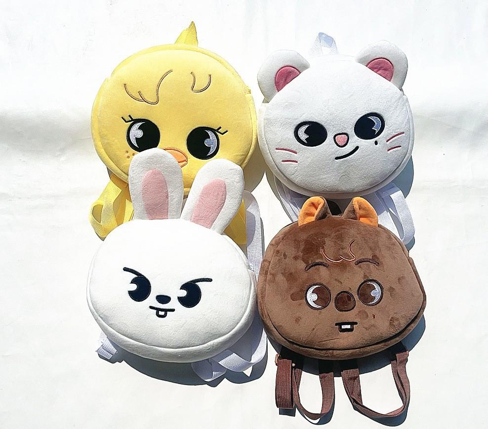 300Style 1022Cm Skzoo Plush Bag Toy Kawaii Stray Kids Wolf Plush Cartoon Stuffed Animal Doll Kawaii Toy Room Decor Gift
