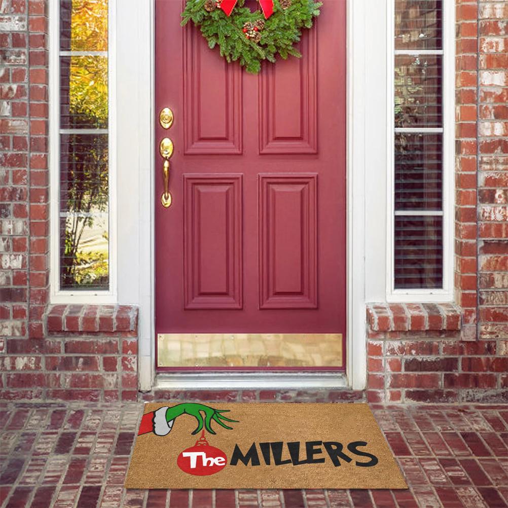 Świąteczny Wzór Kreskówkowy Maty Podłogowe Dywany na Wejście Do Domu Sypialni Salonu Antypoślizgowe