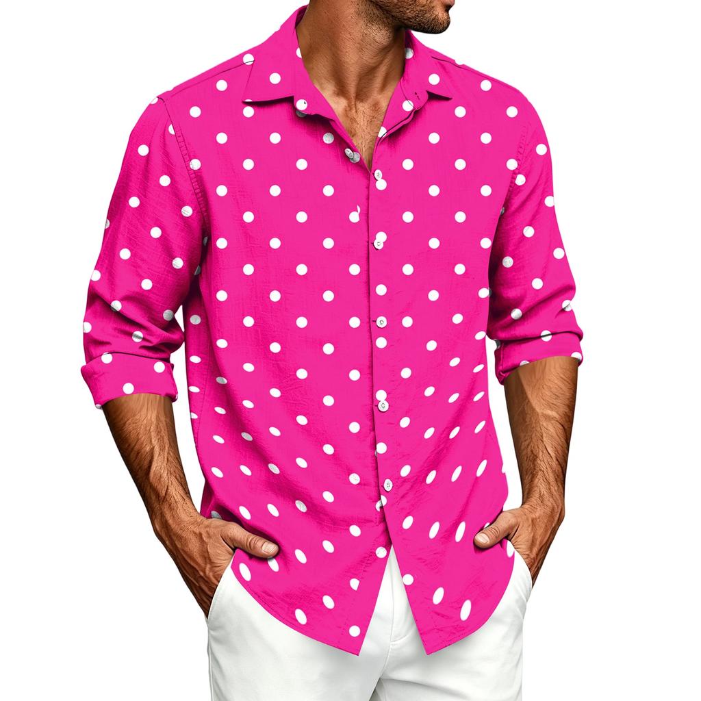 Men's Spring and Fall Casual Long Sleeve Shirt for Everyday Wear