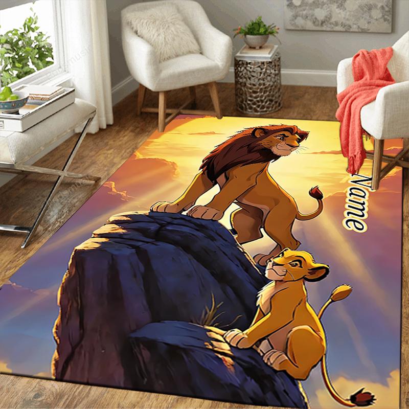 Custom 1Pc Lion Sunset Adventure Rug Office Carpet Indoor Outdoor Entrance Doormat Nonslip Soft And Comfortable Living Room D916103